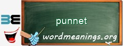 WordMeaning blackboard for punnet